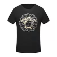 versace tee shirt cotton 1969 italia black medusa head